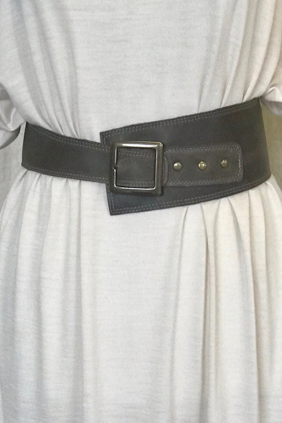 Image Title Asymmetric Leather Belt